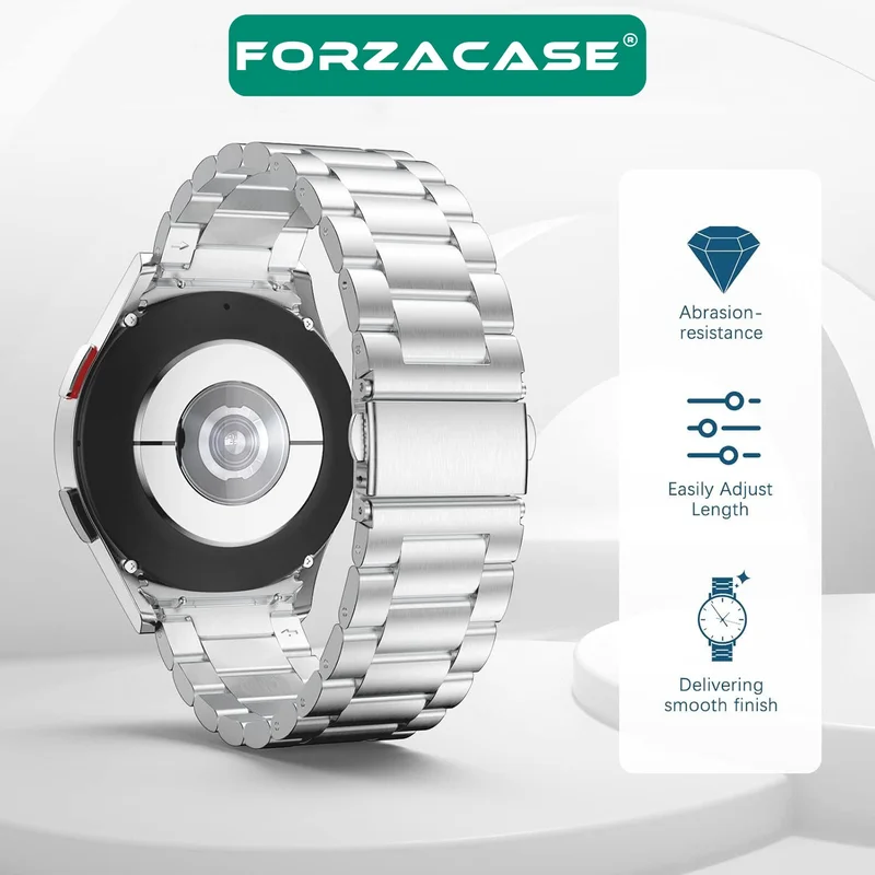 فورزاكاس Metal Link Strap Compatible with Samsung Galaxy Watch Fe - FC790