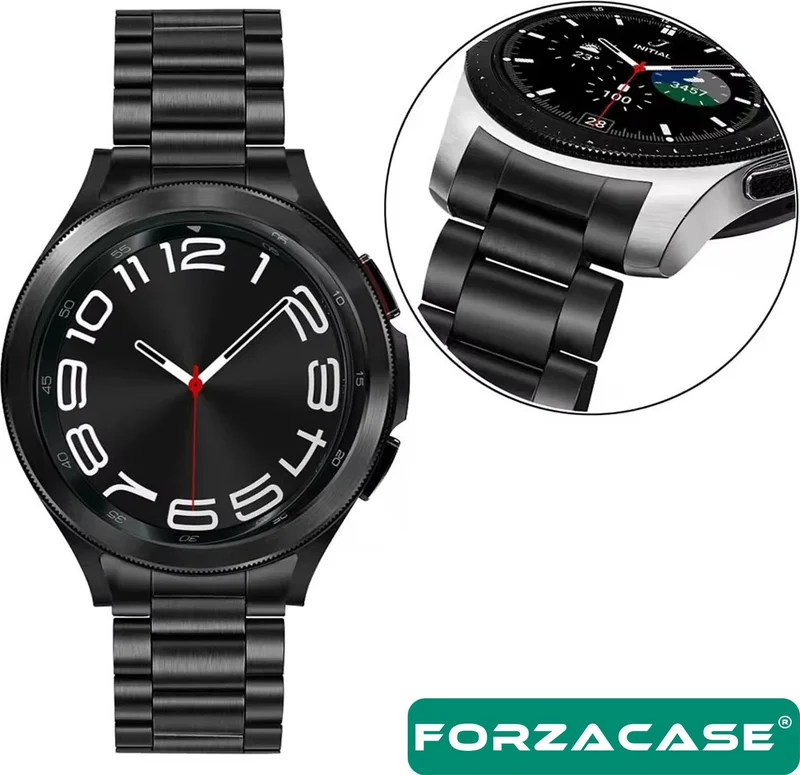 فورزاكاس Metal Link Strap Compatible with Samsung Galaxy Watch Fe - FC790