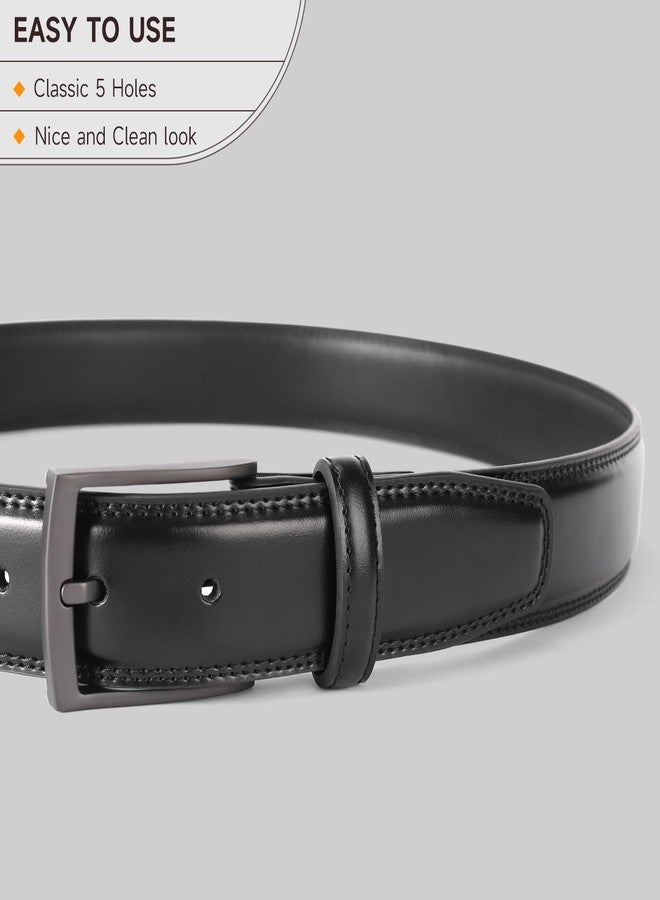 FALAN MULE Men's Leather Dress Belt - Classic & Fashion Belt with Prong Buckle for Men - Image 4