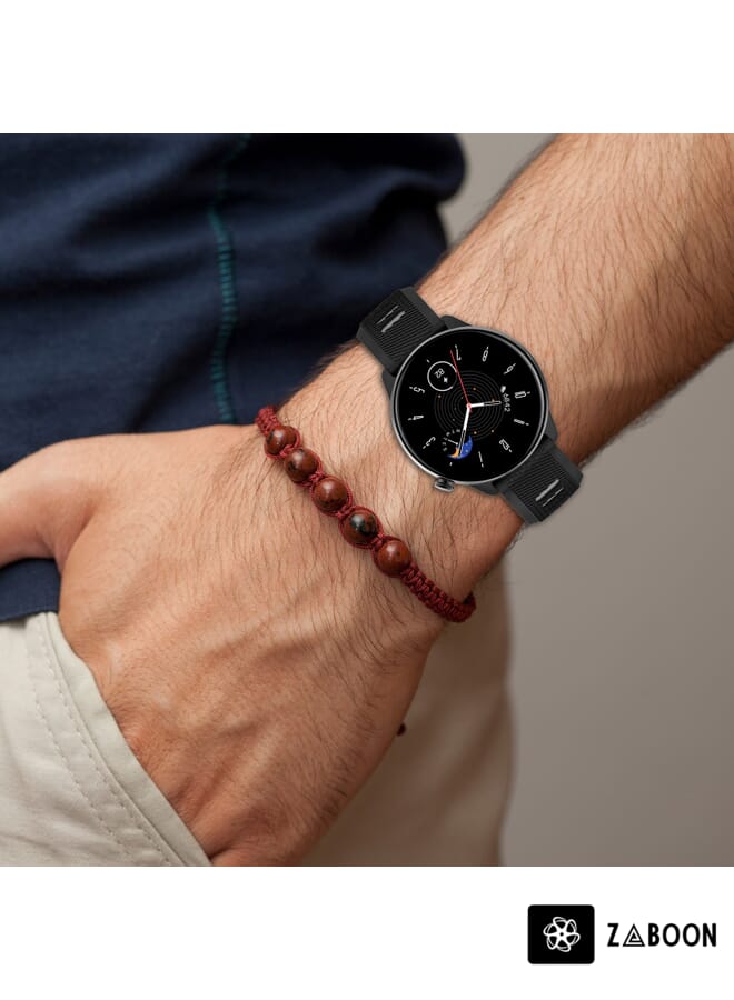 Zaboon Replacement Band For Xiaomi Haylou RT2 LS10 22mm Sports Two-Color Steel Buckle Silicone Watch Band - Image 4