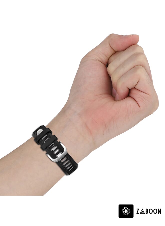 Zaboon Replacement Band For Xiaomi Haylou RT2 LS10 22mm Sports Two-Color Steel Buckle Silicone Watch Band - Image 5