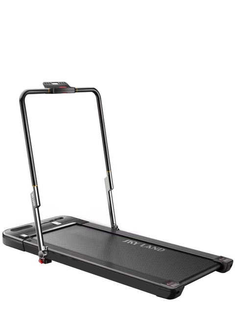 2-in-1 Treadmill Walking Pad | Foldable Slim Running Machine for Home & Office, 2.5HP Quiet Motor, Shock Absorption, LED Display, Remote Control, Compact Design, Max Weight 110kg