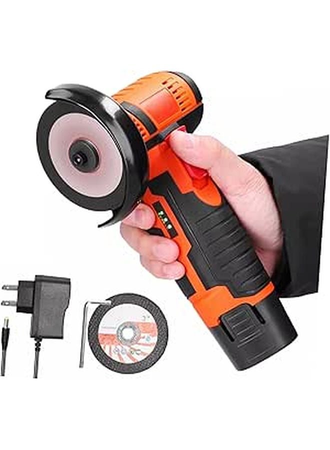 Cordless Mini Angle Grinder Rechargeable Handheld Power Tool High Speed Quiet For Home Use - Image 1