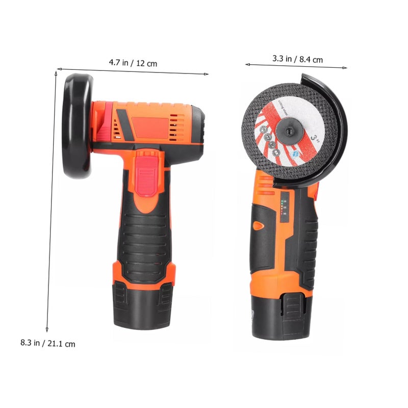 Cordless Mini Angle Grinder Rechargeable Handheld Power Tool High Speed Quiet For Home Use - Image 3