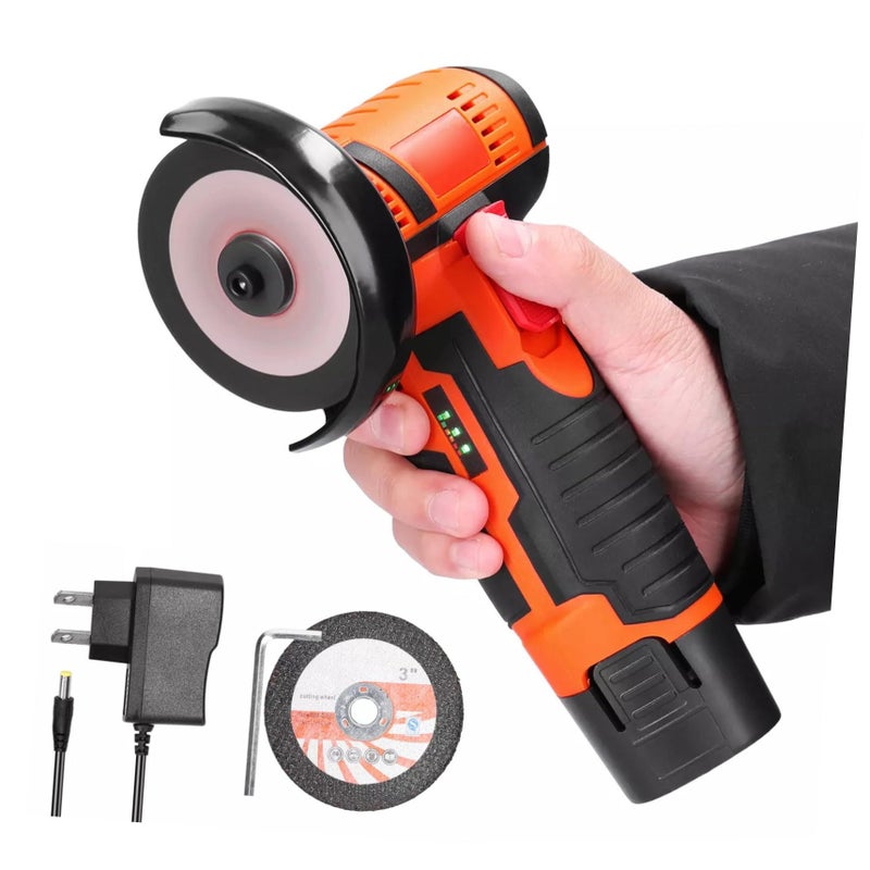 Cordless Mini Angle Grinder Rechargeable Handheld Power Tool High Speed Quiet For Home Use - Image 2