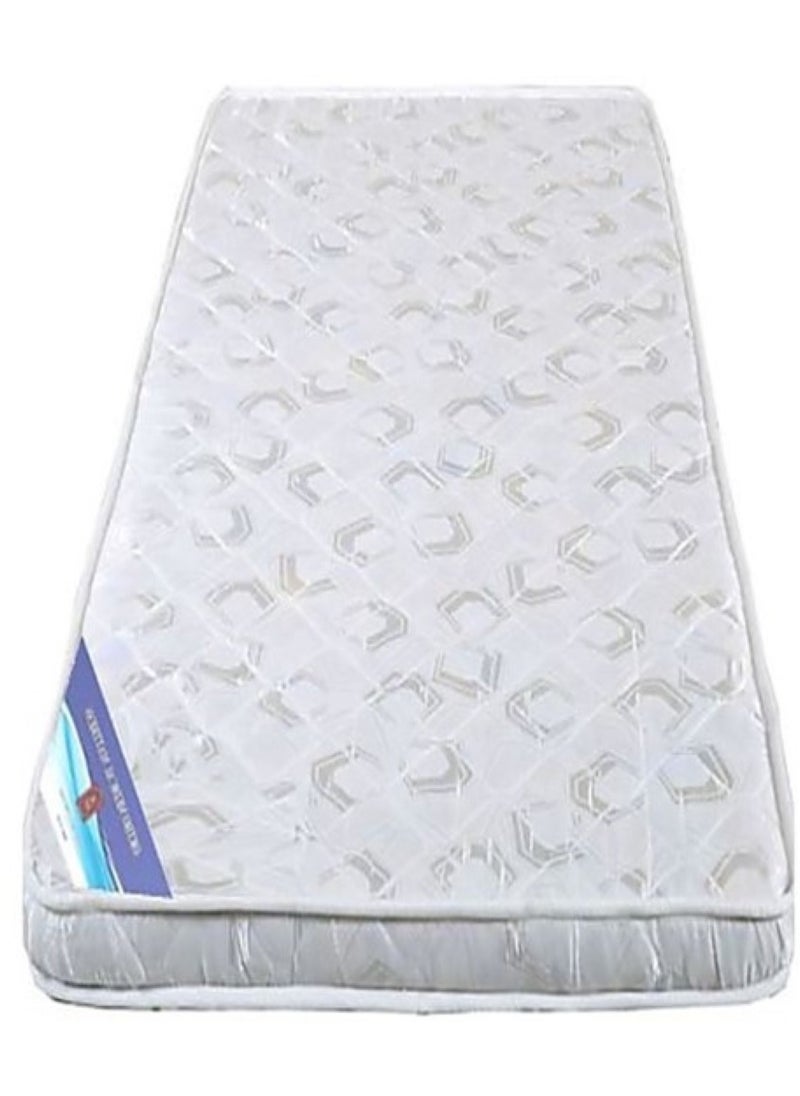 AL WADI FURNITURE AWF AL WADI FURNITURE Single Size Medicated Mattress, Comfort Back Support, Reversible Use Option, Polyester Fabric, 90W x 190L x 7H cm, WHITE  - Image 1