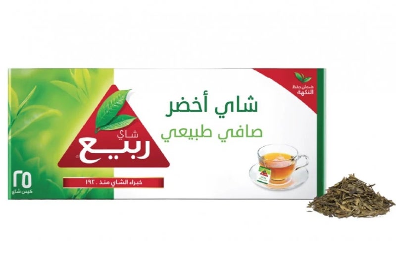 شاي أخضر طبيعي 25 ظرف