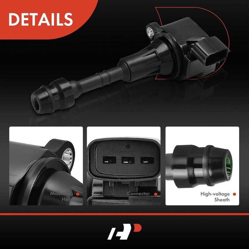 A-Premium Set of 3 Ignition Coil Pack for Nissan, Infiniti & Suzuki - 3.5L 4.0L Engine - Image 5