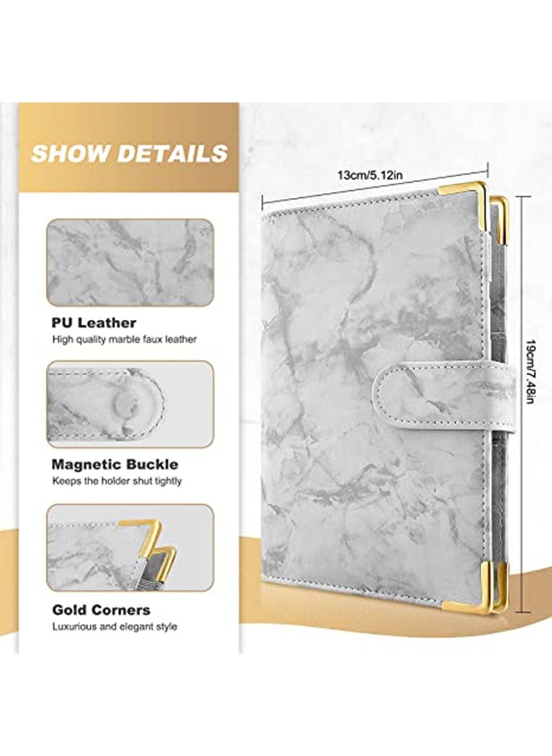 Y&D - Budget Binder with Zipper Envelopes, 14Pcs Binder, Cash Envelopes for Budgeting, Money Organizer Cash, Planner Wallet Accessories Small Handbags (Grey) - Image 1