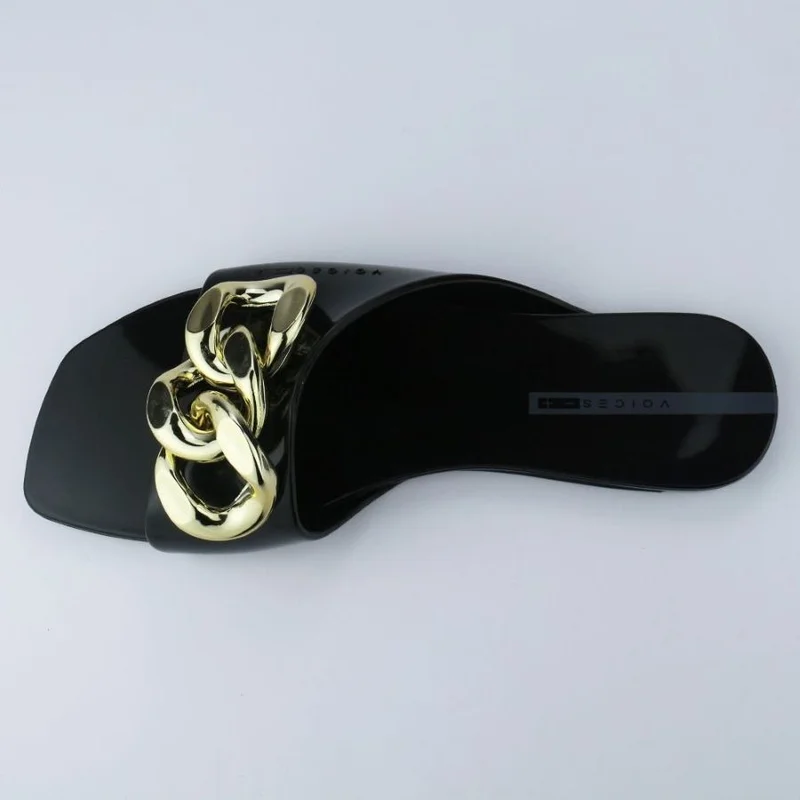 Voices Voices Women'S Flip Flops, Avolto  Corrente 2K - 010.00003, Color - Black