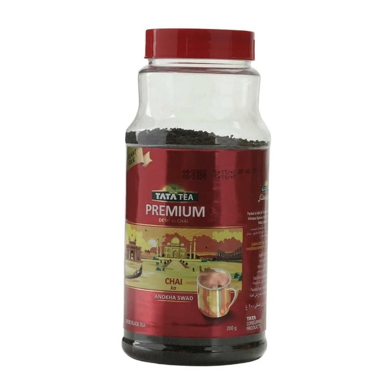 Tata Tea Premium Desh Ki Chai, Loose Black Tea Jar- 200gms