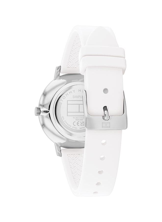 TOMMY HILFIGER Women's Analog Round Shape Silicone Wrist Watch 1782731 - 35 Mm  - Image 3