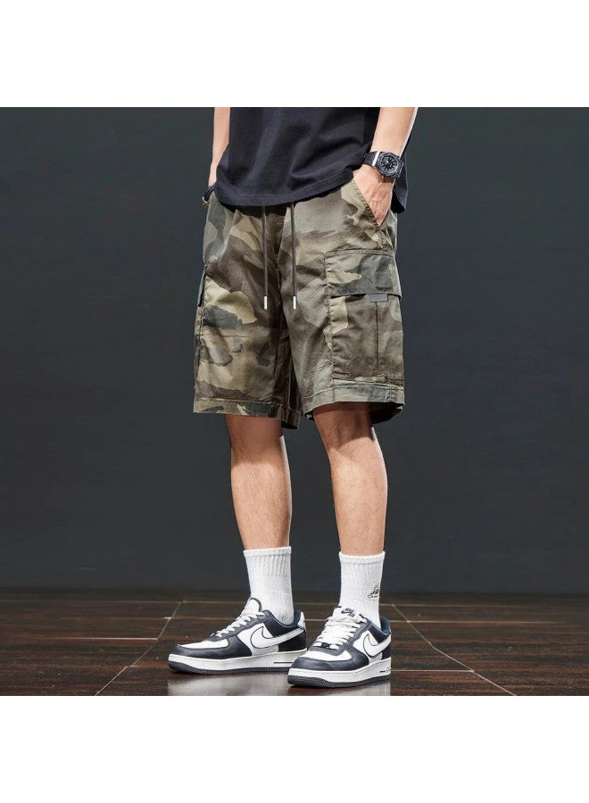TonLion 2025 Summer Camouflage Shorts For Men, Casual Shorts For Teen Boys, 5-inch Cargo Shorts - Image 2