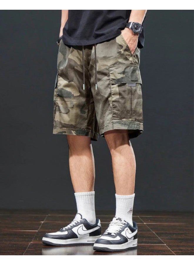 TonLion 2025 Summer Camouflage Shorts For Men, Casual Shorts For Teen Boys, 5-inch Cargo Shorts - Image 1