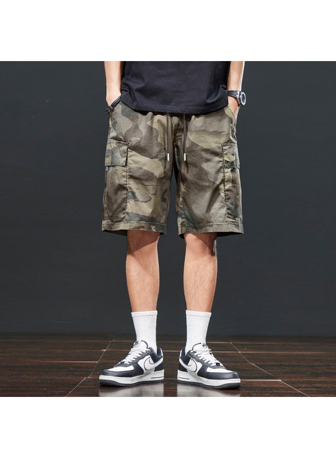 TonLion 2025 Summer Camouflage Shorts For Men, Casual Shorts For Teen Boys, 5-inch Cargo Shorts - Image 5