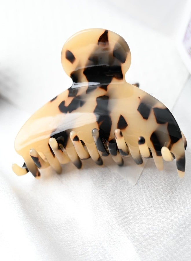 Prettyou Large Size 3.5" Handmade Celluloid French Design Barrettes Tortoise Shell Claw Fashion Accessories Hair Clip for Women (B) - Image 5