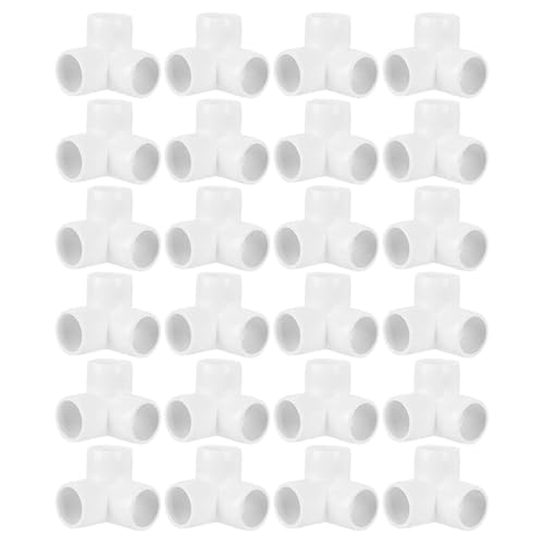 Wiikon Heavy Duty 1/2 Inch 3 Way UPVC Pipe Tee Corner Fittings, Furniture Grade for Building UPVC Furniture, Greenhouse, Shed, Pipe Fittings, Tent Connection Pipe (Pack of 10 Pieces) - Image 1