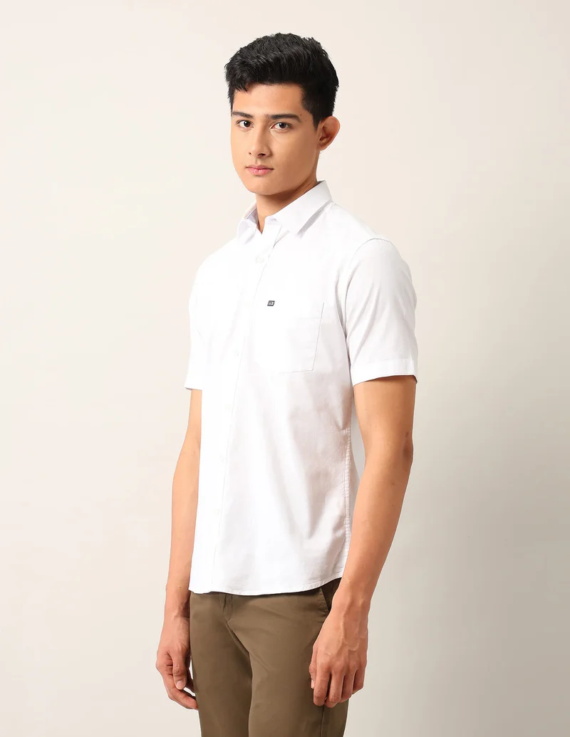Arrow White Solid Oxford Air Soft Shirt for Men | Best Price UAE