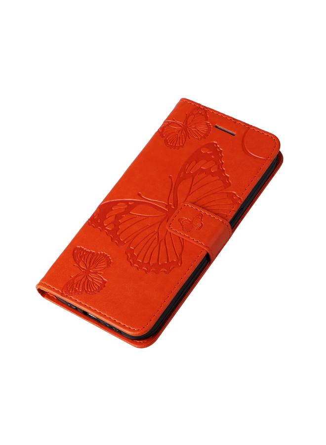 Green Tiger Case For Honor Magic7 Pro 3D Butterfly Embossed Pattern Flip Leather Phone Case - Image 4
