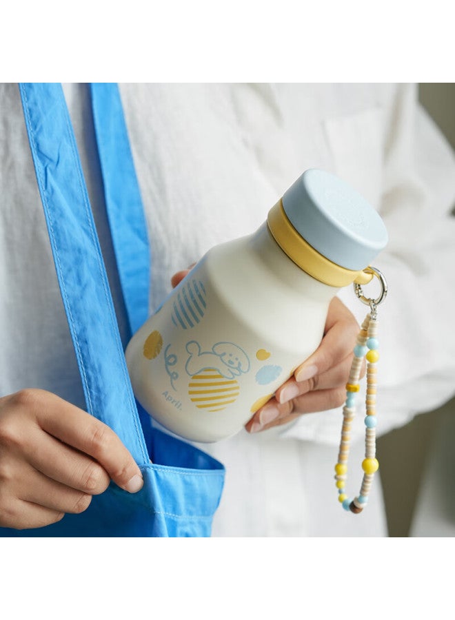April Cute Insulated Water Bottle For Women Student High-value 316 Stainless Steel Compact Birthday Gift - Image 3