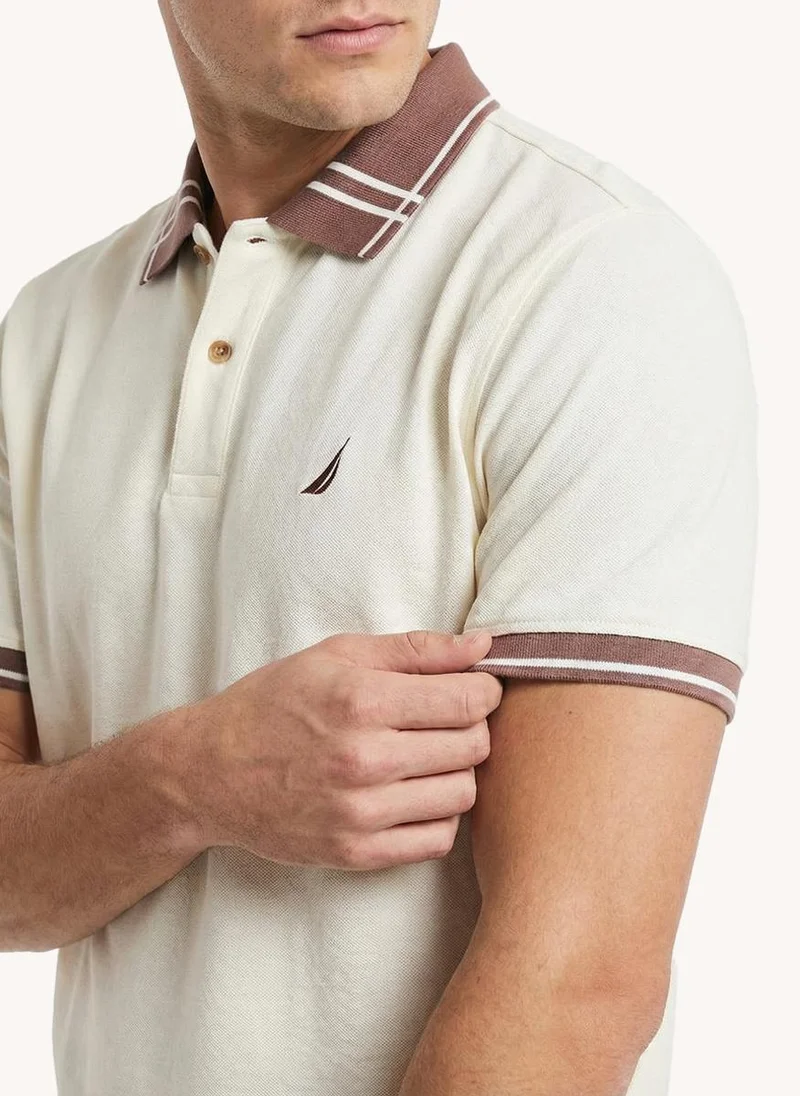 NAUTICA  Men's Short Sleeve Polo with Collar Tipping for Men | Best Price UAE