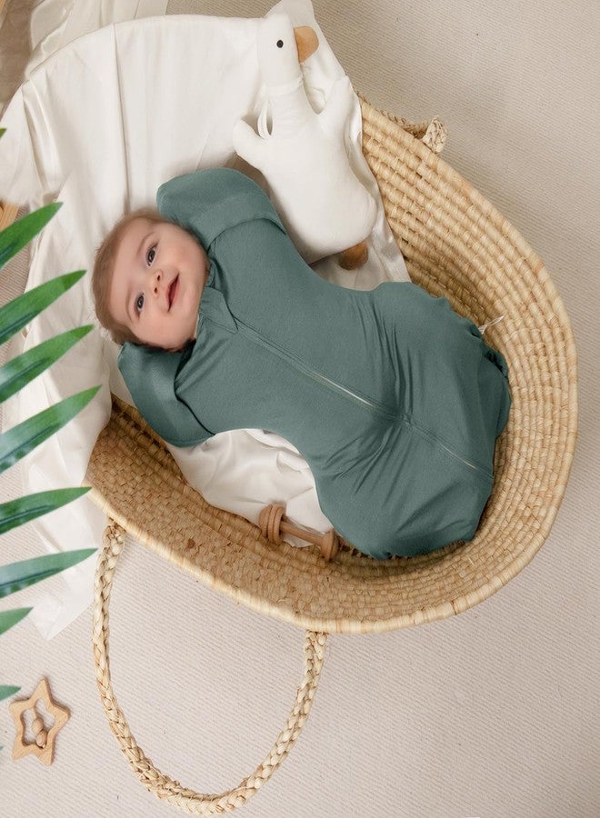 MEXXI Swaddle Baby Sleep Sack With Arms Up, 2 Pack Baby Transitional Swaddle with Double Zipper,0.5 TOG, 8-13 lbs, S - Image 5