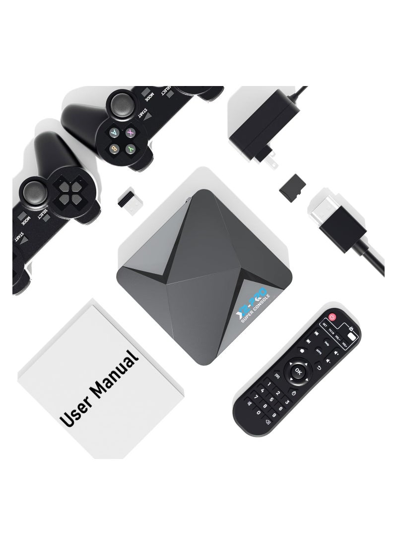 Generic - Super Console X2 PRO Retro Game Emulator - 60,000+ Games, Plug & Play, 70+ Emulators, 3 Systems, 4K UHD, Dual Band Wi-Fi, Bluetooth 5.0 - Ultimate Gaming Experience! - Image 1
