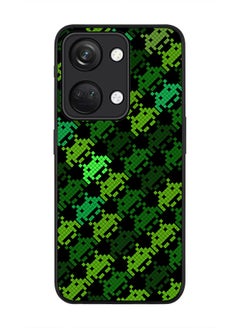 Rugged Black edge case for ONEPLUS NORD 3 5G / OnePlus Ace 2V, Slim fit Soft Case Flexible Rubber Edges Anti Drop TPU Gel Thin Cover -  Invader Matrix