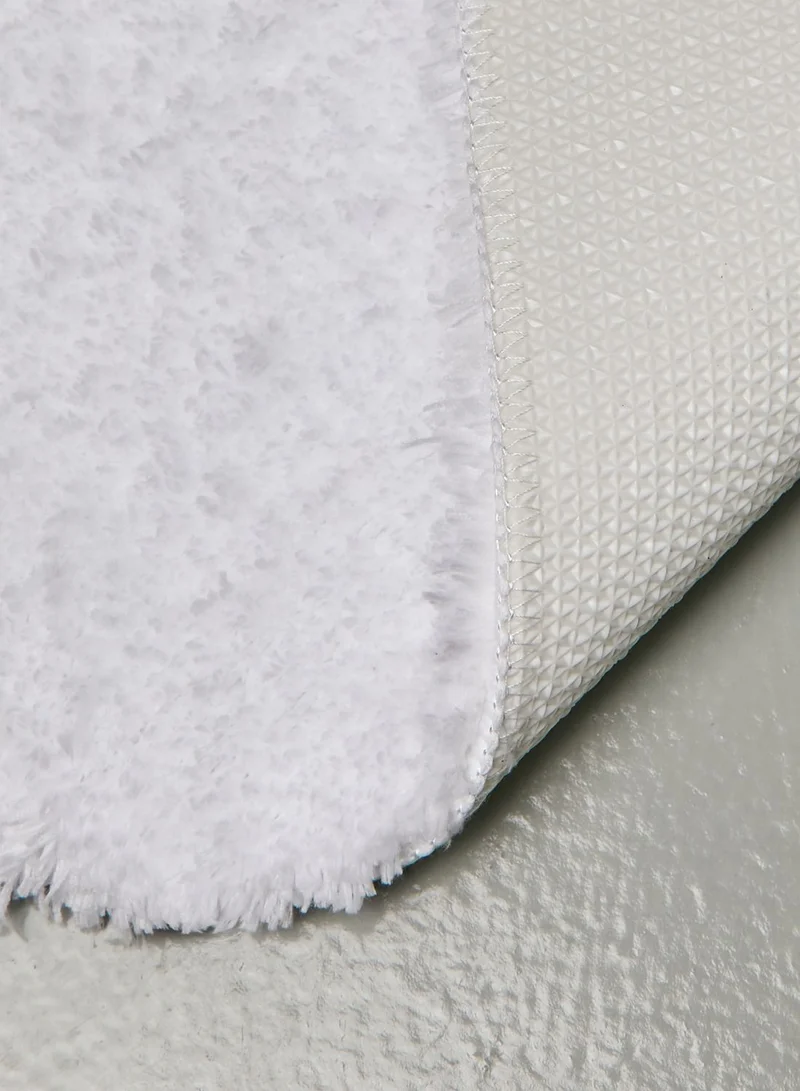 Noire Edit White Bath Mat