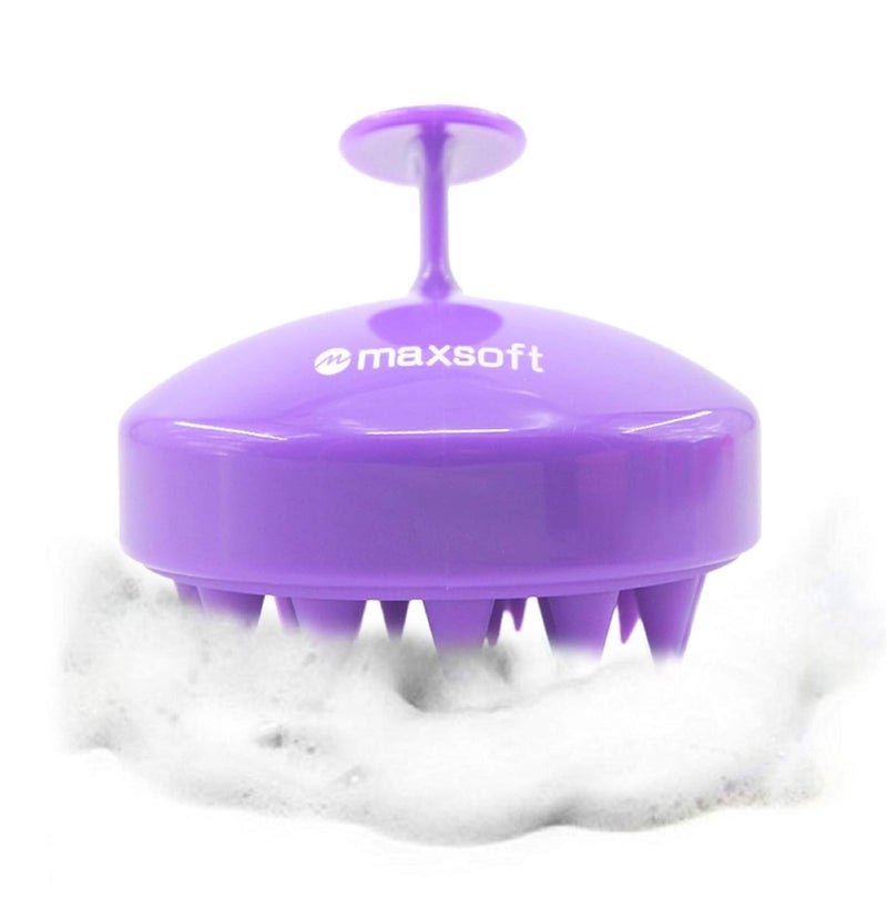 MAXSOFT Hair Scalp Massager Shampoo Brush Scalp Care Brush Purple