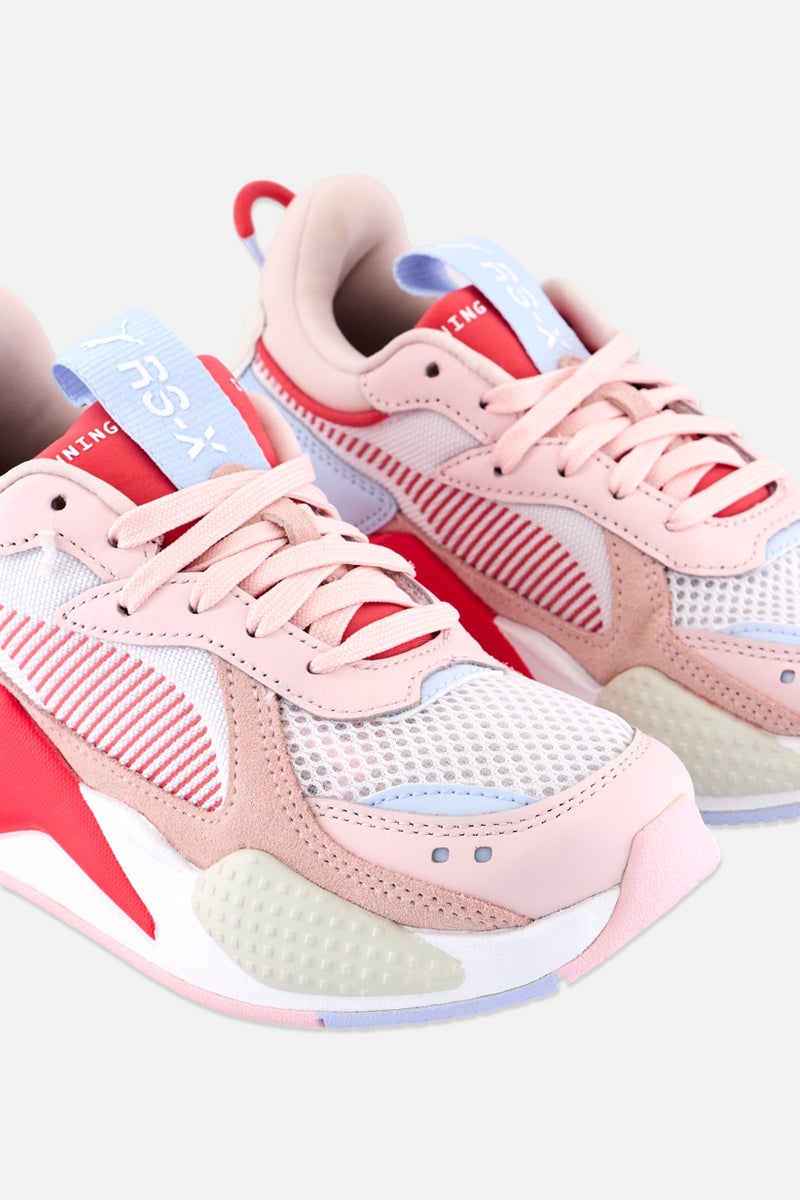 PUMA Kids Girl RS-X Reinvention Lace Up Outdoor Shoes, Pink/White Combo  - Image 3