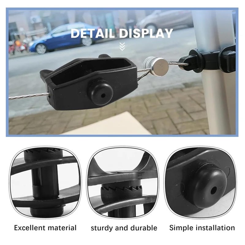 Electric Fence Tightener 32PCS Plastic Wire Tensioner for Livestock Portable Tape Tighteners Composite Post Sleeve Fencing - Image 4