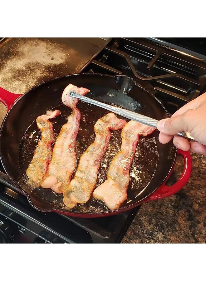 Top Chef 12" Cooking Tweezers, Wide Tip | Tongs, Chimta, Chimti, Chipya, Pakad | for Roti, Chapati, Phulka, Paratha, Tortilla, Flatbread, Papad, Appalam | Food Grade Stainless Steel - Image 5