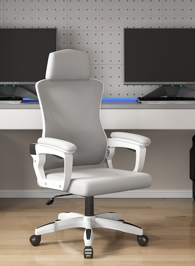 Generic Office Chair, Ergonomic Desk Chair, High Back Desk Chair, Big and Tall Reclining Comfy Home Office Chair with Lumbar Support Breathable Mesh Computer Chair Adjustable Armrests  - Image 1