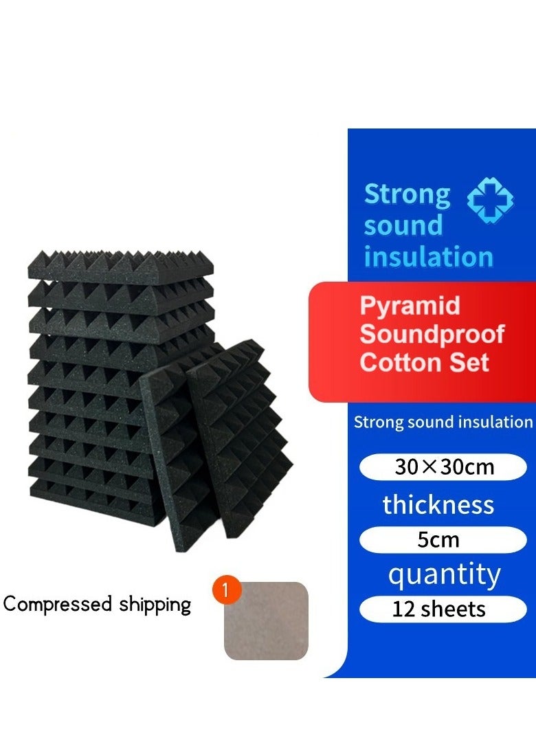 general 12-Piece Pyramid Soundproof Cotton Set - Image 1