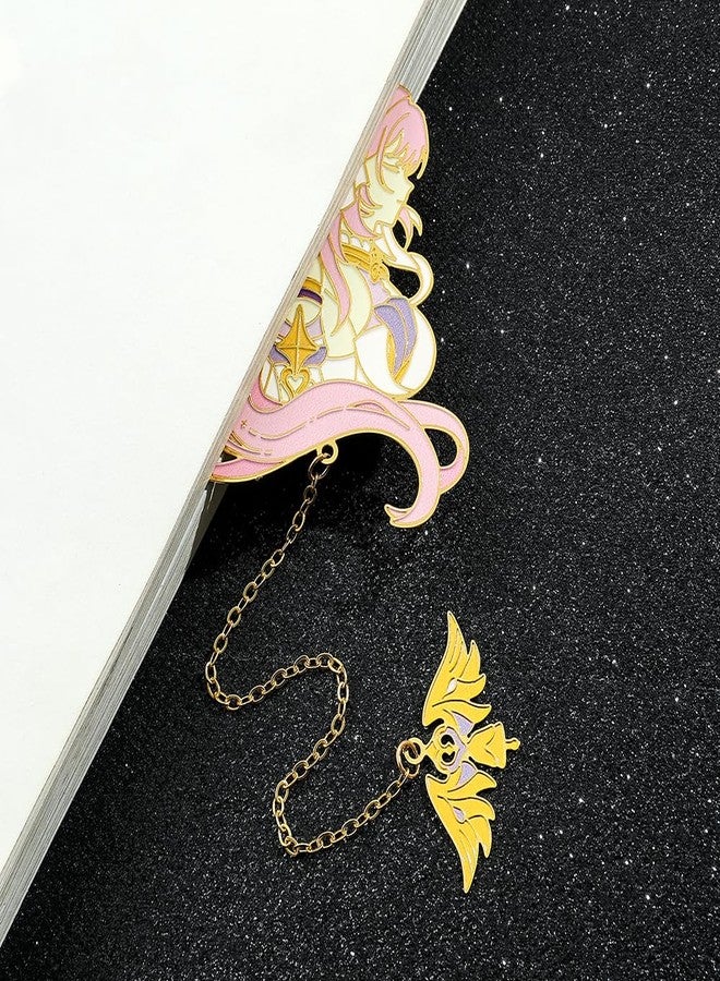 WDLYAN Game Figure Elysia Metal Bookmark - Classic Anime Honkai Impact Bookmark, Reading Gift for Game Fans, Reader, Friends Book Lovers Christmas Stocking Stuffers for Women (A) - Image 3