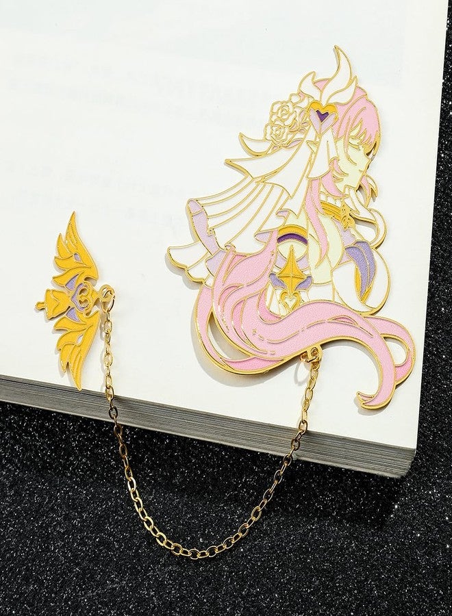 WDLYAN Game Figure Elysia Metal Bookmark - Classic Anime Honkai Impact Bookmark, Reading Gift for Game Fans, Reader, Friends Book Lovers Christmas Stocking Stuffers for Women (A) - Image 4