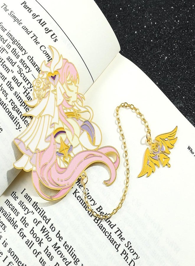WDLYAN Game Figure Elysia Metal Bookmark - Classic Anime Honkai Impact Bookmark, Reading Gift for Game Fans, Reader, Friends Book Lovers Christmas Stocking Stuffers for Women (A) - Image 5