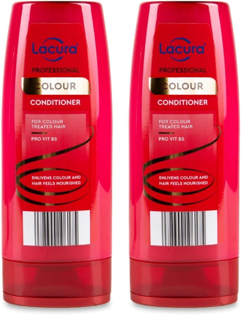 2 Lcura Professional Colour Conditioner For Colour Treated Hair Pro Vit B5 Enlivens Colour Hair Feels Nourished 250mL Each TWIN PACK