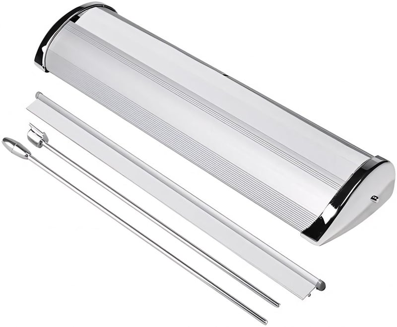 Home Trove لايرا بانر قابل للسحب ميني لعرض الأعمال وحفلات عيد الميلاد والزفاف والمعارض التجارية - Image 3