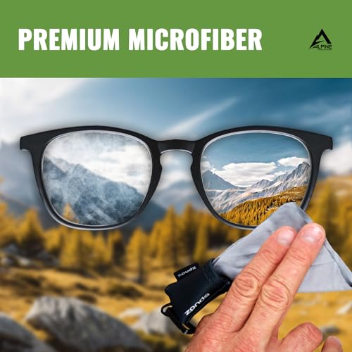 SPUDZ Classic Microfiber Lens Cleaner – Clip-On Pouch, Washable – for Binoculars, Scopes, Glasses, Screens | G10, 6 x 6 Inch (3-Pack) - Image 2