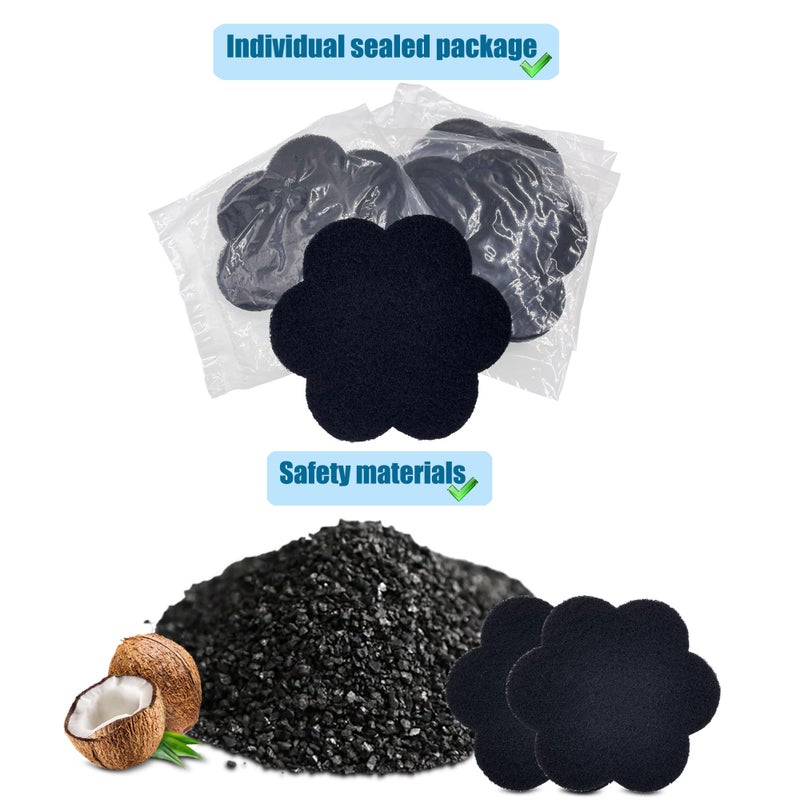 ShuRex 12-Pack Universal Trash Can Odor Absorbing Filters, Activated Charcoal Deodorizer for Trash Cans, Compost Buckets, Countertop and Recycle Bins (Flower) - Image 3