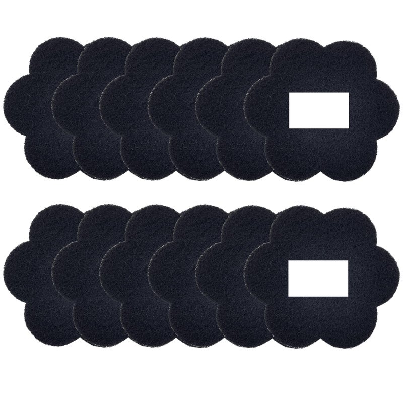 ShuRex 12-Pack Universal Trash Can Odor Absorbing Filters, Activated Charcoal Deodorizer for Trash Cans, Compost Buckets, Countertop and Recycle Bins (Flower) - Image 1