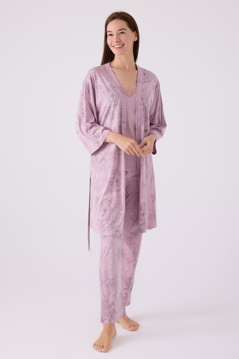 pierre cardin Triple Pajama Set Light Rose - Jersey - 3 Piece Set  - Image 1