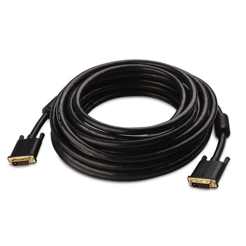 Cable Matters DVI Cable with Ferrites - 35ft, DVI Dual Link Cable - Image 2