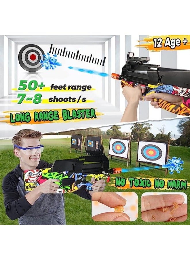 Generic - Electrical Gel Blaster P90 Toy Gun, Splatter Ball Blaster Rechargeable Shooting Game Toy for Boys, Toys for Outdoor Activities ( Cherry Pink ) - Image 1