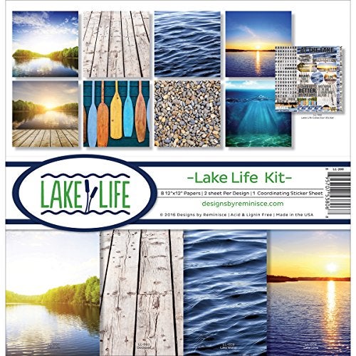 Reminisce مجموعة ألبوم ذكريات بحيرة LL-200 12x12 بوصة - Image 2