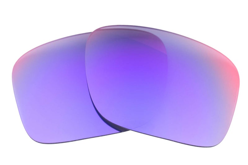 LenzFlip Polarized Replacement Lenses Compatible with Oakley Holbrook XL OO9417 (Grey Polarized with Purple Mirror Coating) - Image 1