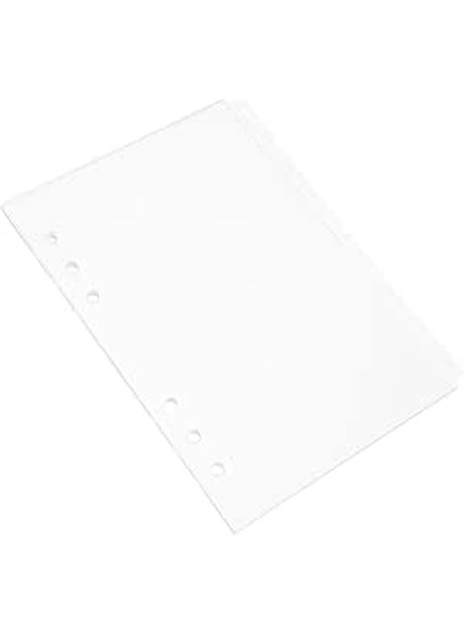 6Pcs A5 6 Ring Binder Dividers with Clear Acrylic Index Tabs Detachable File Organizer - Image 1