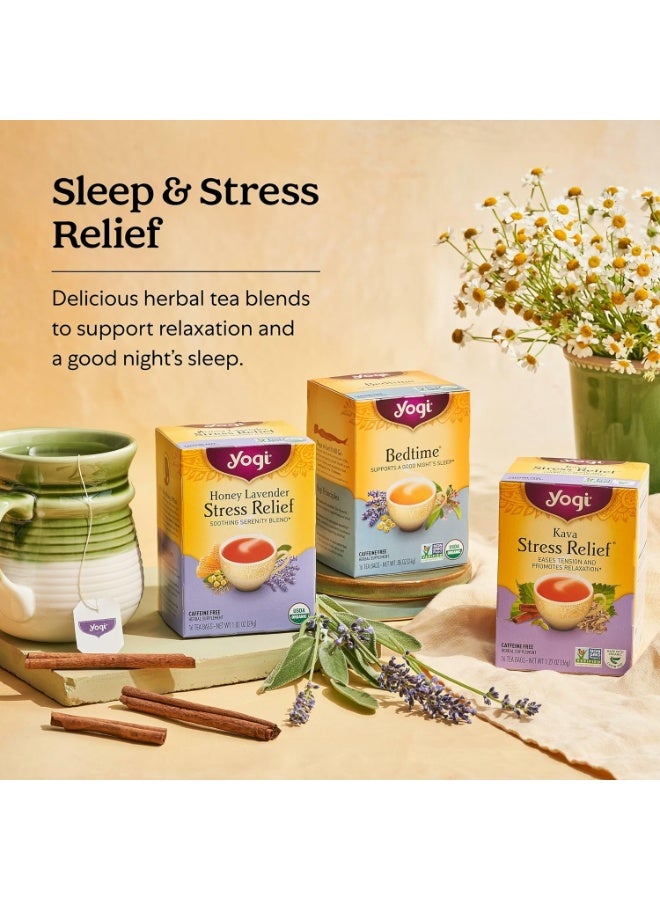 Yogi Tea - Kava Stress Relief (6 Pack) - Eases Tension and Promotes Relaxation - Caffeine Free - 96 Herbal Tea Bags - Image 5